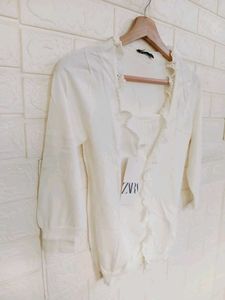 Korean  White Cardigan