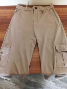 Beige Cargo Pants.