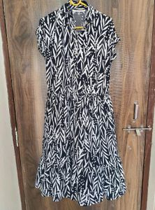 Knee Length Floral Dress for Women