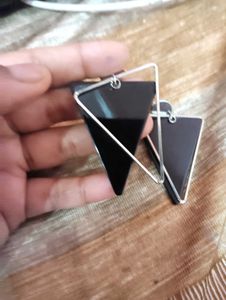 Geometric Triangle Drop Earrings