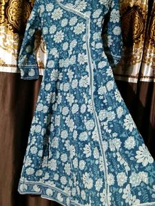 Floral Print Anarkali Kurta
