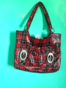 Red Plaid Handbag