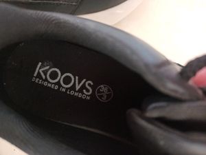 Koovs Black Shoes, has a little heel
