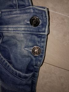 blue denim dungarees