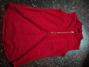 Red Sleeveless Top combo three