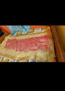 Red And Golden Designer Saree