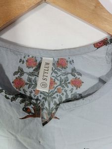 Grey Printed Casual Tunic (Women)