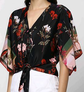 Branded Floral Top