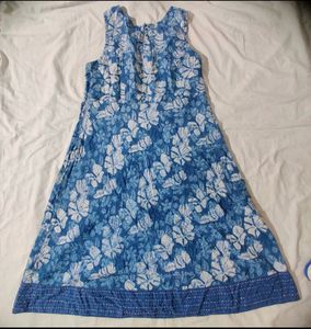 Handblock Indigo Print Dress
