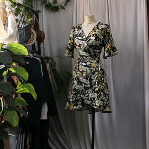Floral Wrap Dress