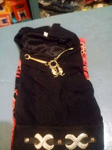 Black Red Frock - Kids