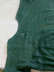 Dark Green Kurta Pant Set