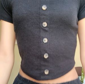 Black Crop Top