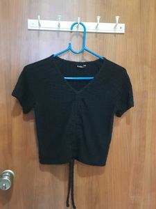 Zudio V-neck Black Top