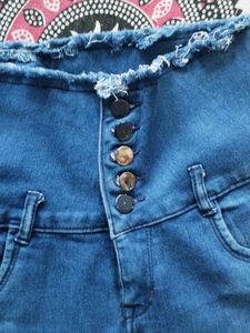 high waisted 5 button jeans
