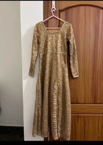 🥳Diwali dhamaka🎉Golden Ethnic Gown...