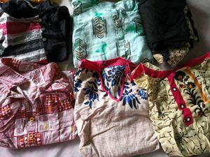 Mixed Kurti Bundle With Pant - Size Medium