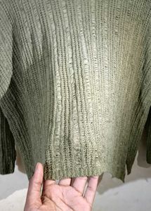 Olive Green Knit Sweater