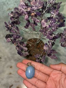 Cute Blue Aquamarine Pendant