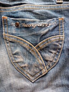 Distressed Blue Boot Cut Women&#39;s Jeans By T.R Jean