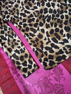 Animal Print Long Sleeve Top