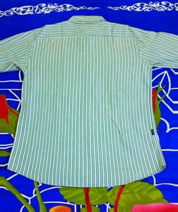 Striped Sea Green Shirt