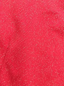 Red long shimmer party dress l size