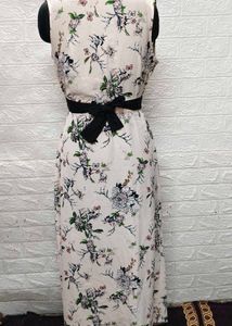 Floral Cream Maxi Dress/Gown