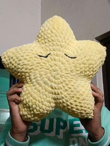 Cute Crochet Star Pillow
