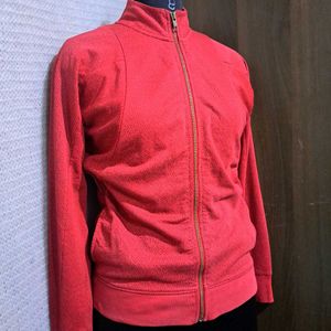 Red Zip-Up Jacket