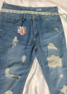 BRANDED Ribbed Denim Jeans 👖