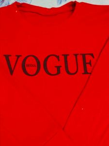 Red Vogue Tracksuit Set