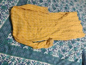Yellow Embroidered Kurta