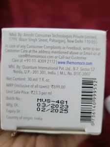The Momsco Face Serum With FREE Moisturizer