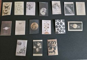 25 PCs Of Black And White Journal Stickers