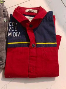Gray Jeans And Shirt For Boy