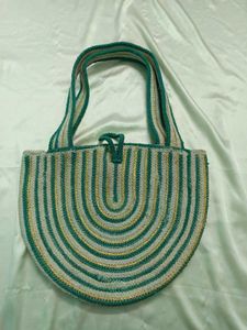 Cotton Jute D Shape Bag