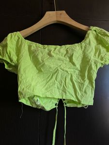 Shein Lime Green Crop Top