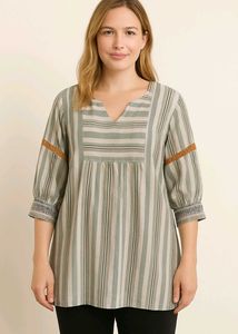 Striped Comfortable Short Kurti