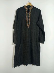 Black Embroidred kutha (Men's)