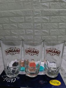 A Set Of 3 Glass