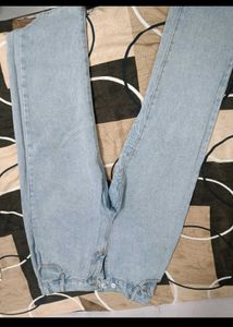 Light Wash Straight Leg Jeans