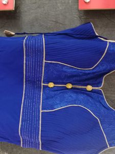 Blue Sleeveless Top