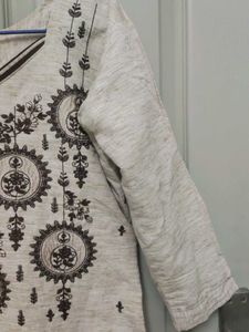Pure Cotton Kurthi With Lining And Duppatta