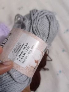 red,lavender,green,blue,cotton all color aran yarn