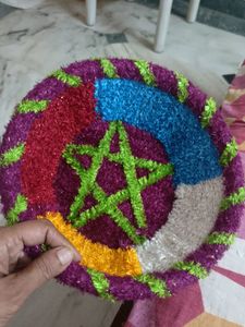 Handwoven Decorated Basket