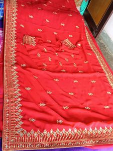 Real Mirror Work Saree ♥️