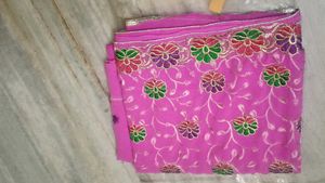 Beautiful Pinkish Floral Sarees