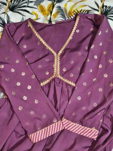 Elegant Purple Kurta Set