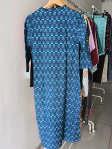 Elegant Blue Printed Kurta